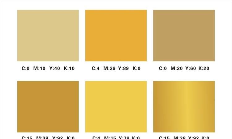标准金色cmyk色值是多少