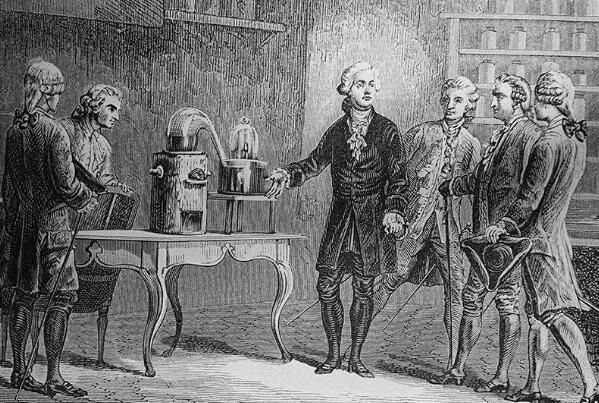 拉瓦锡对化学的主要贡献：提出氧化学说(重新定义元素)