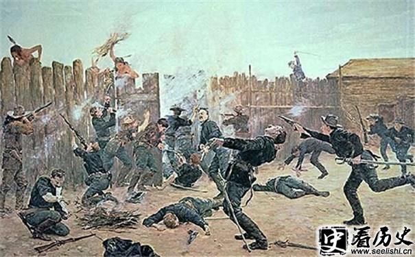 印第安人大屠杀图片