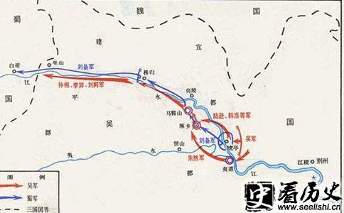 刘备伐吴形势图