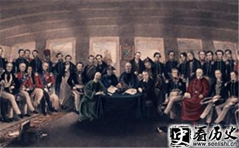 《南京条约》签署现场画像