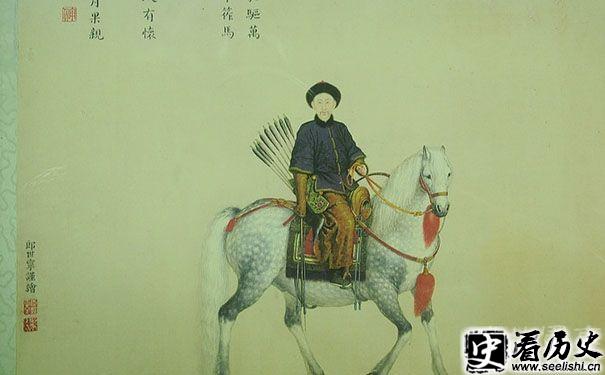 郎世宁所绘的王爷狩猎图