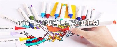 ​马克笔和丙烯马克笔有什么区别图片 马克笔是丙烯吗