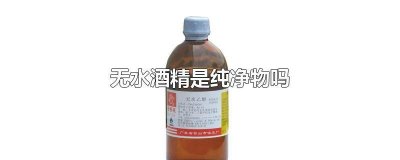 ​无水酒精纯净物还是混合物 无水酒精是啥