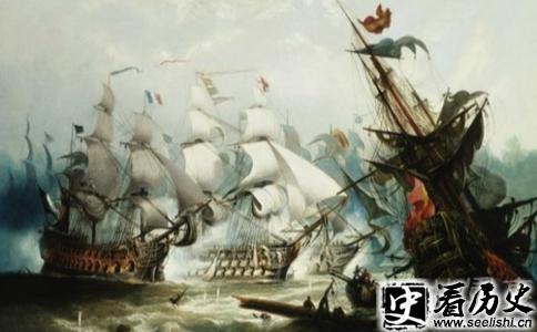 关于特拉法尔加海战的油画