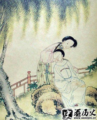 清朝宫女太监对食图