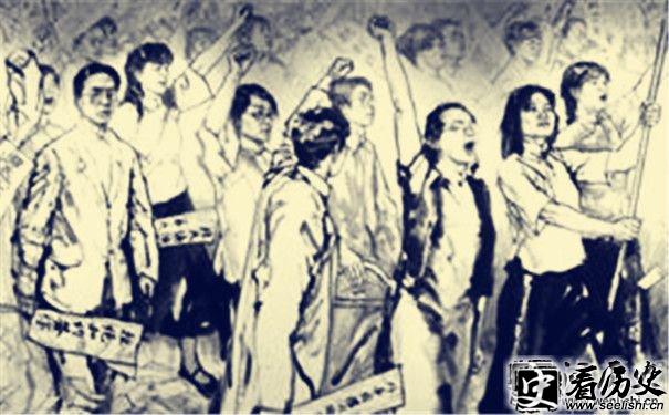 四一二政变中各界人士游行图片