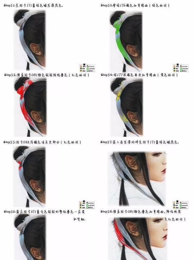 「绘画教程」超详细古风彩铅人物步骤解析