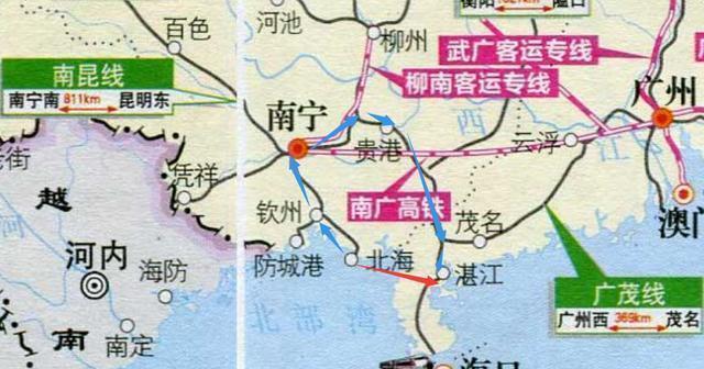 高铁新时代: 合湛铁路年内动工, 广西到广东再也不用绕弯了!