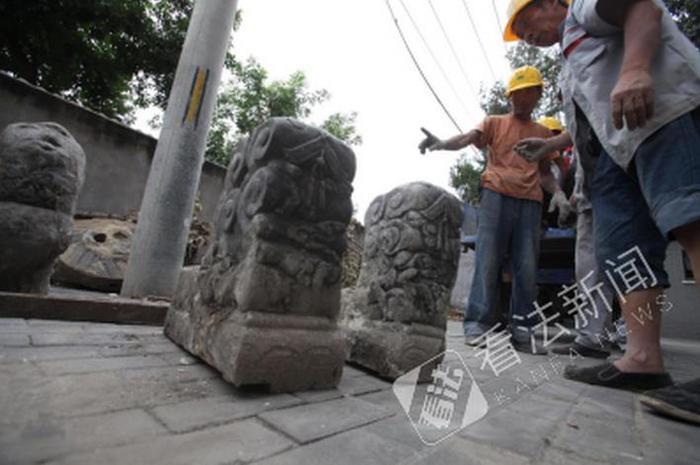 曾一智生前“救下”的异形门墩儿 亮相古建博物馆