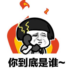 接电话gif表情包:喂,你是谁,你到底是谁