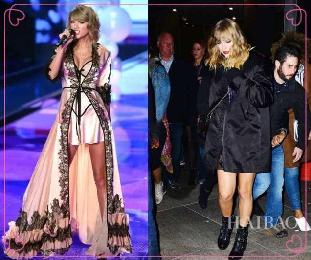 泰勒斯威夫特胖了，之前可以与超模相媲美的身材，不见了