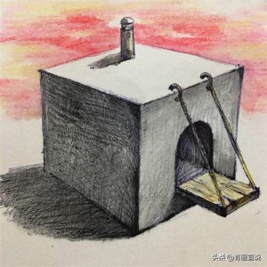 ​分享52例创意素描高清临摹素材，少儿美术自学必备，在家学画画
