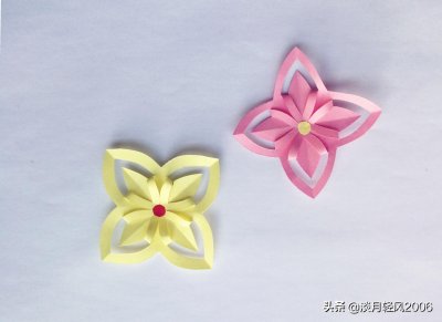 ​幼儿园手工，简单好看的小剪纸花朵，学会了带孩子一起做吧