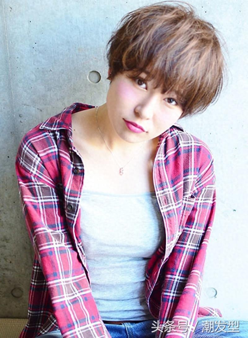 女生最潮帅气的中性超短发