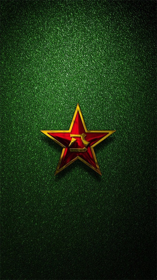 庆祝八一建军节专用,八一军徽磨砂质感手机电脑超清壁纸