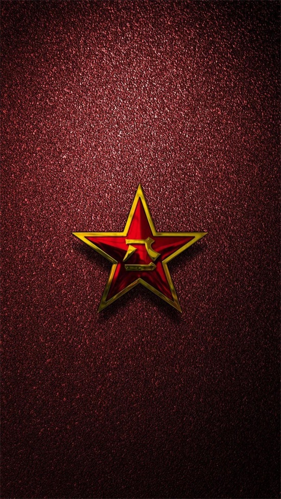 庆祝八一建军节专用,八一军徽磨砂质感手机电脑超清壁纸