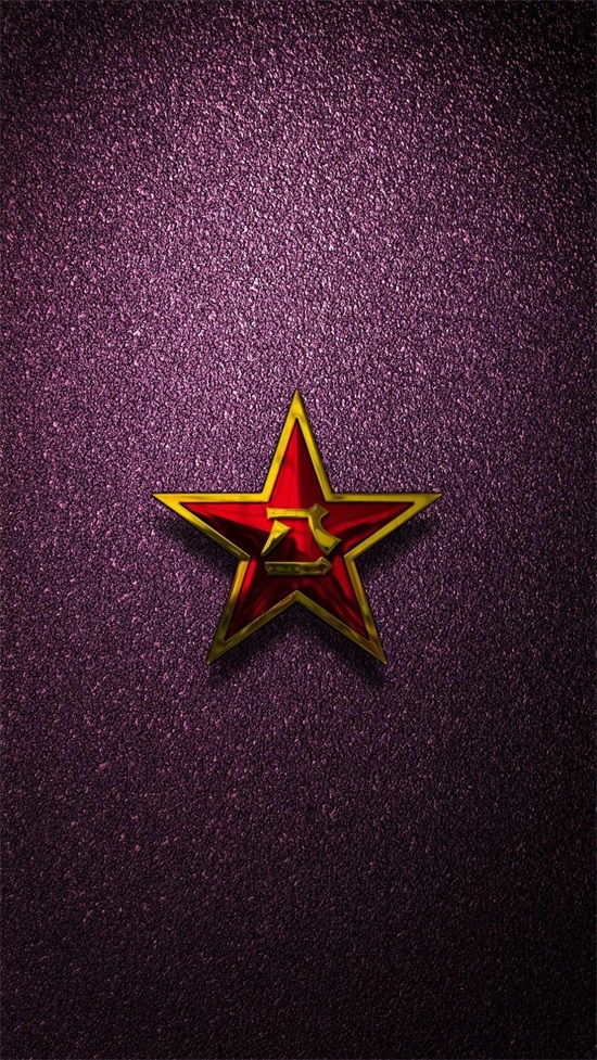 庆祝八一建军节专用,八一军徽磨砂质感手机电脑超清壁纸