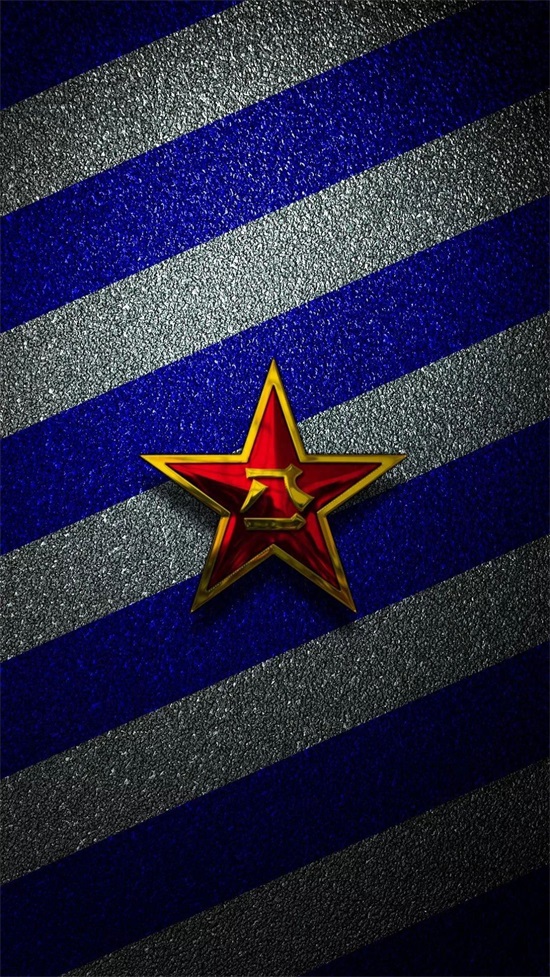 庆祝八一建军节专用,八一军徽磨砂质感手机电脑超清壁纸