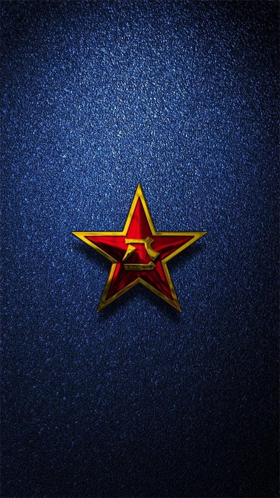 庆祝八一建军节专用,八一军徽磨砂质感手机电脑超清壁纸