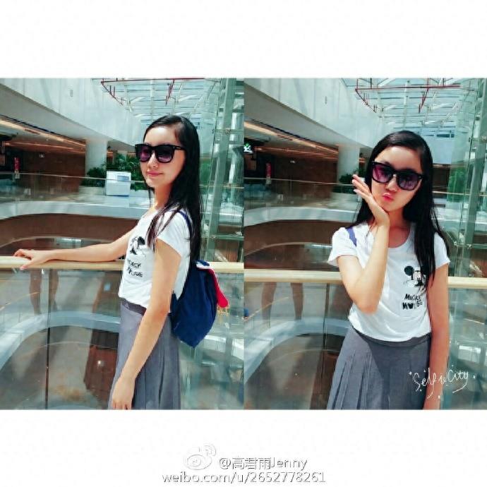 步步高点读机女孩高君雨近照,现16岁甜美可人,挣钱学习两不误
