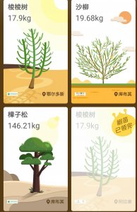 ​蚂蚁森林树种更新