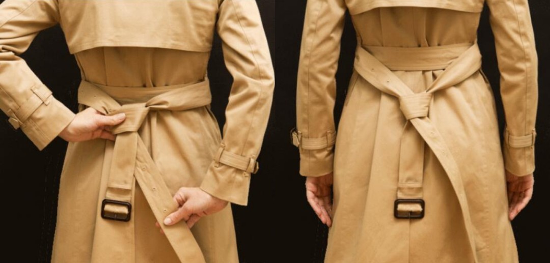 腰带蝴蝶结的系法图解（超详细的6种风衣腰带系法）