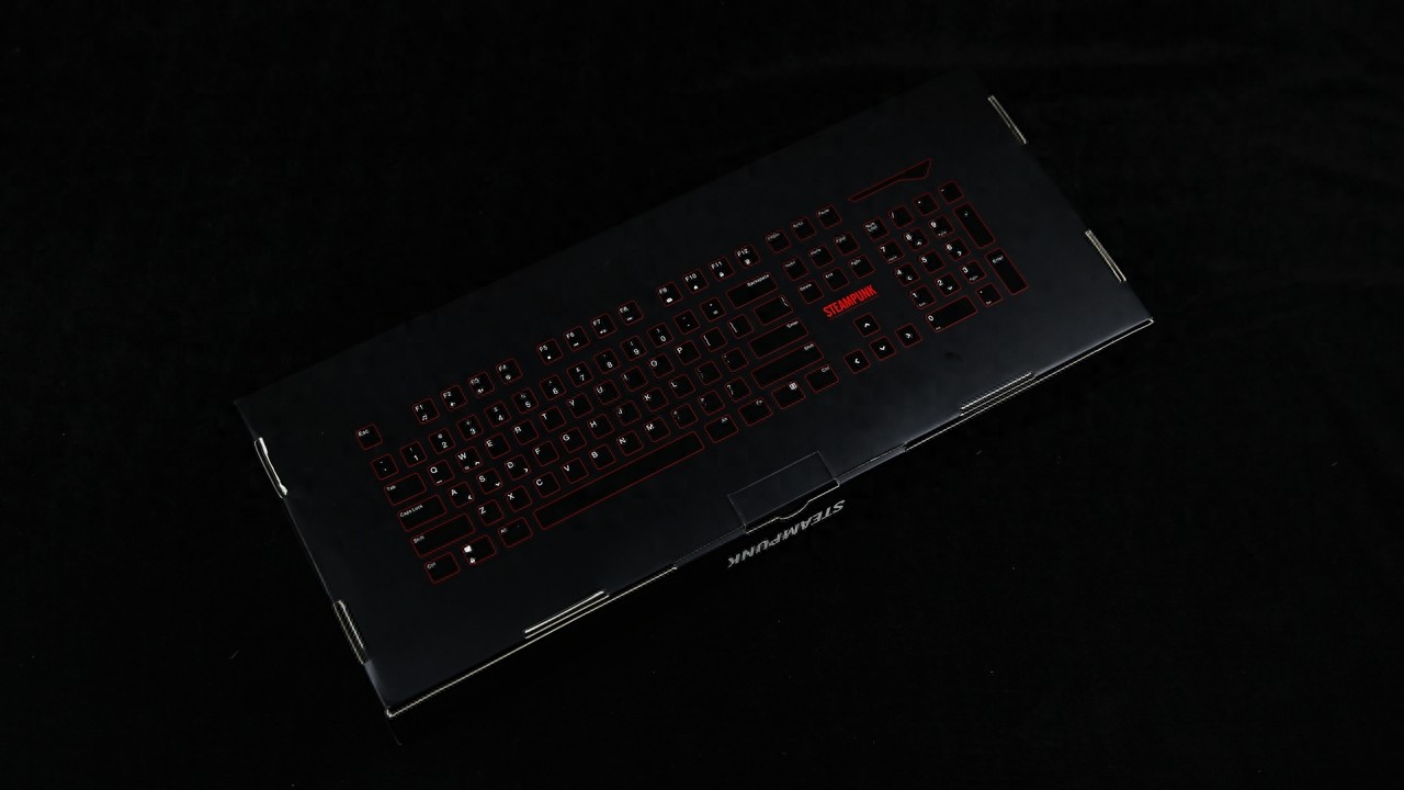 个性另类之物 首席玩家蒸汽朋克机械键盘开箱图赏