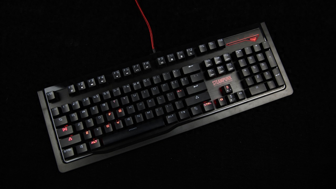 个性另类之物 首席玩家蒸汽朋克机械键盘开箱图赏