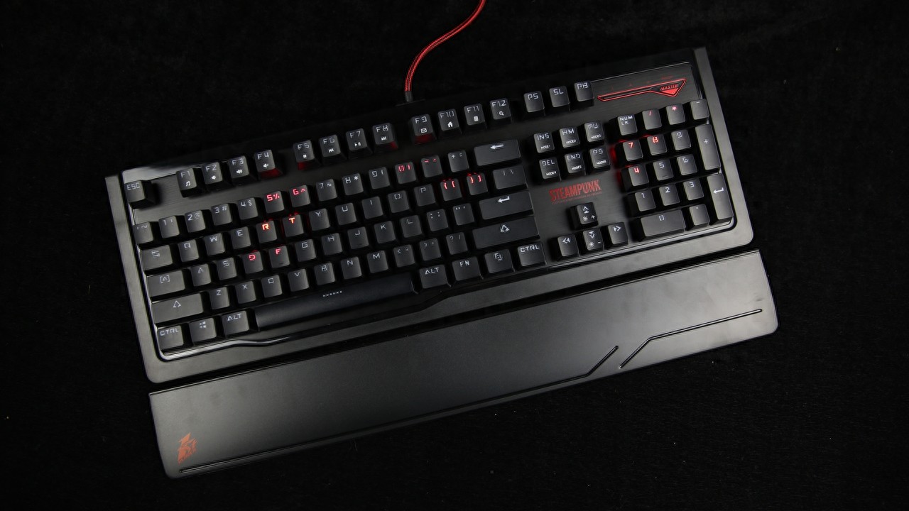 个性另类之物 首席玩家蒸汽朋克机械键盘开箱图赏