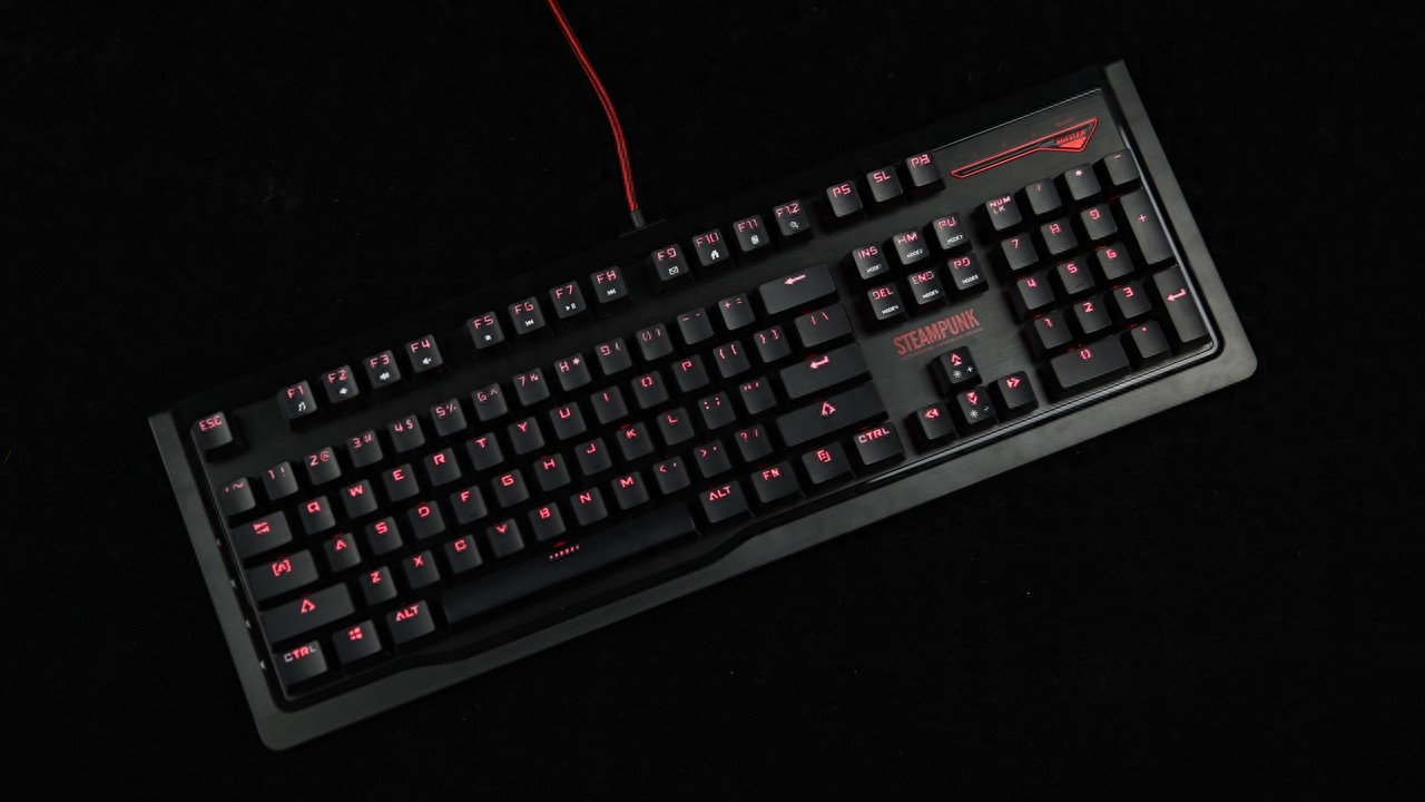 个性另类之物 首席玩家蒸汽朋克机械键盘开箱图赏