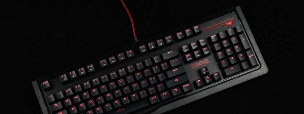 个性另类之物 首席玩家蒸汽朋克机械键盘开箱图赏