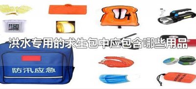​洪水专用的求生包中应包含哪些用品（洪水专用求生包包括哪些）