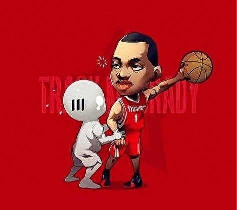 NBA球星动漫图:科比神似霍华德,麦迪单手霸气抓球,姚明最帅