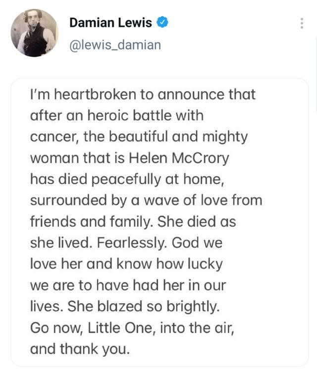 海伦麦克洛瑞去世（英国演员海伦麦克洛瑞去世）(1)