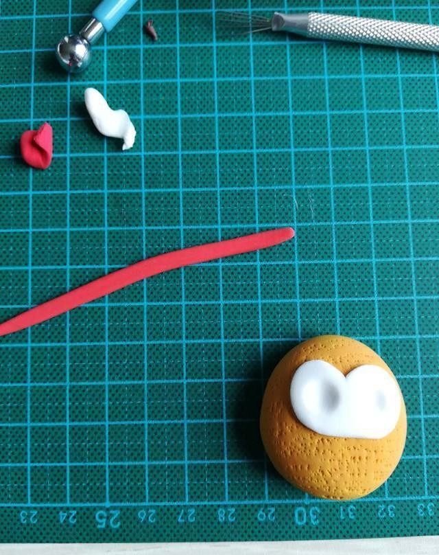 超轻粘土画作品——猫头鹰