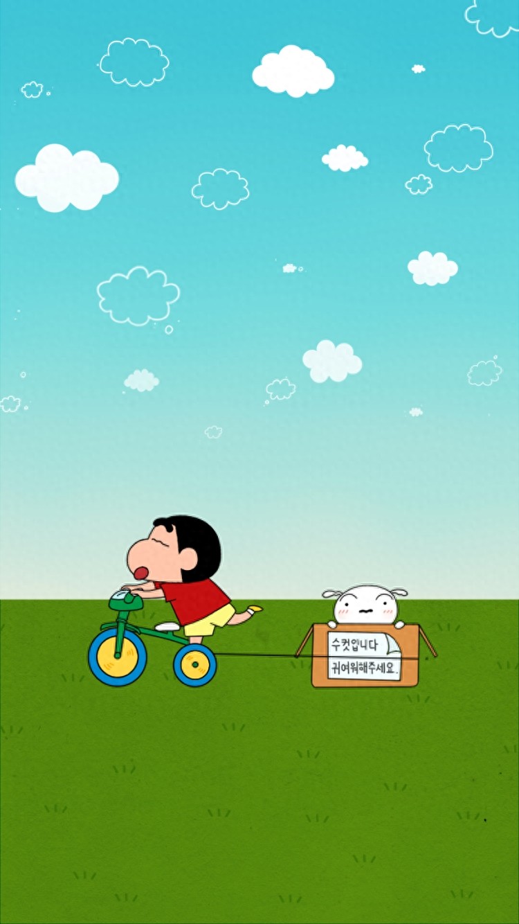 今日份壁纸  ||  骑大象的小新~~