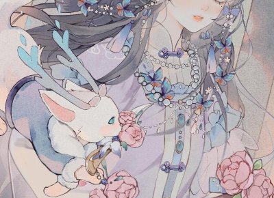 ​一个男人撩女人的头发