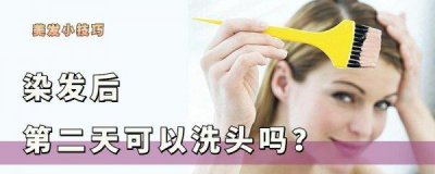 ​第一天染发第二天可以洗吗 染发后第二天清洗需注意的事项