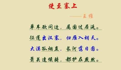 ​使至塞上王维 使至塞上原文译文及赏析