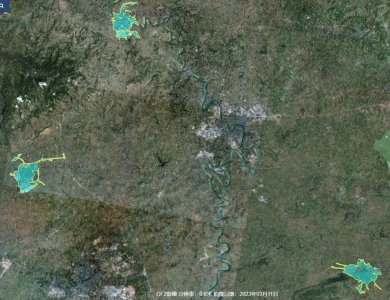 ​内江市下辖各县及代管市最新卫星地图，建成区面积谁是第一？