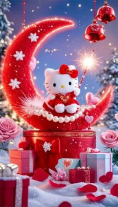 ​2025新年春节hellokitty喜庆壁纸背景图｜祝新年快乐，喜气洋洋！