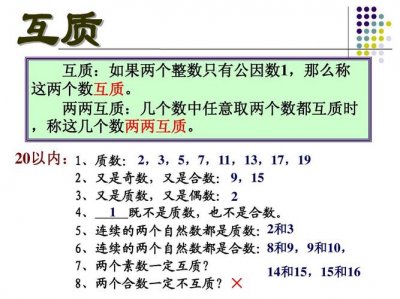 ​两个数互质是什么意思（两个数互质的意思）