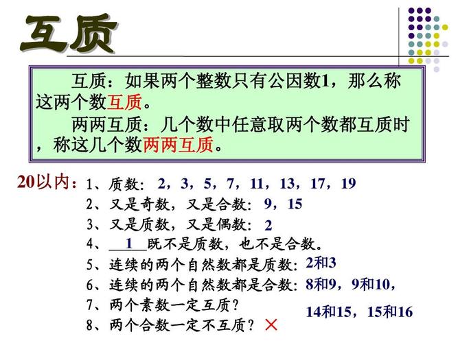 两个数互质是什么意思（两个数互质的意思）