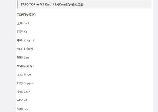 lpl春季赛季后赛决赛直播（LPL春季赛18日对战直播）(2)