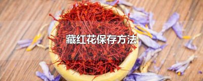 ​藏红花保存方法