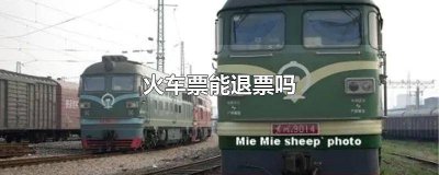 ​已开车的火车票能退票吗 误点的火车票能退票吗