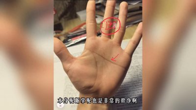 ​非常漂亮的断掌!