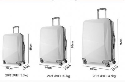​行李箱尺寸对照表（行李箱尺寸对照表图片）