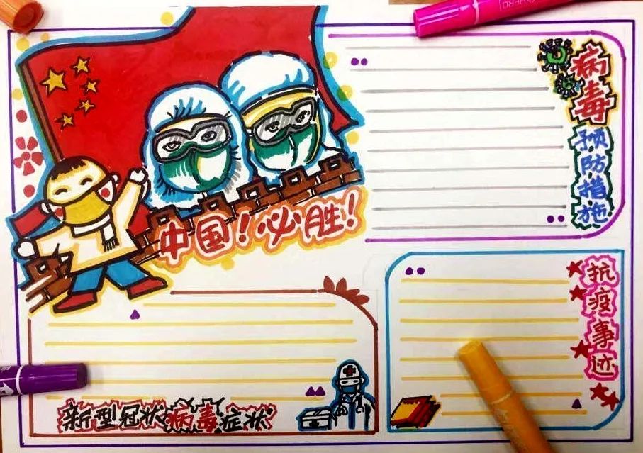 32种抗击疫情病毒手抄报内容，收藏备用哦